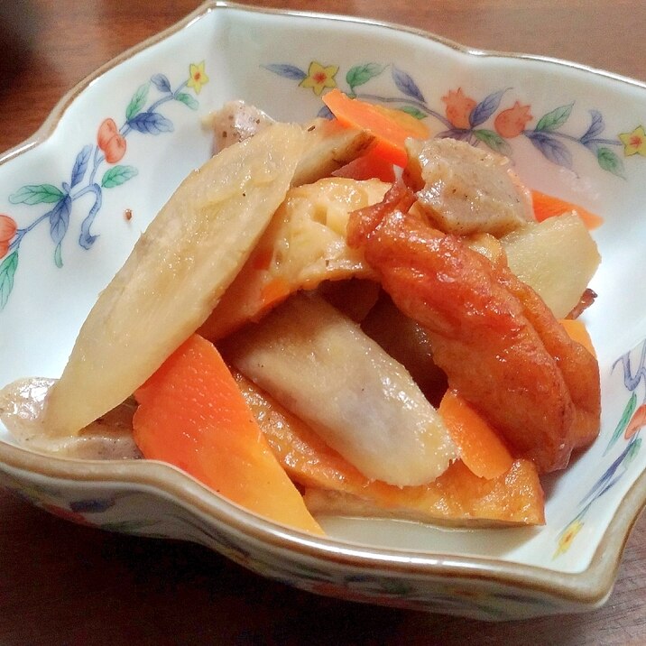 さつま揚げとごぼうの煮物